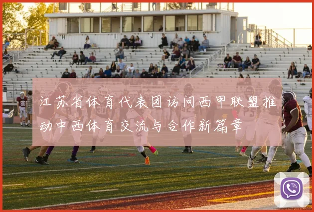 江苏省体育代表团访问西甲联盟推动中西体育交流与合作新篇章